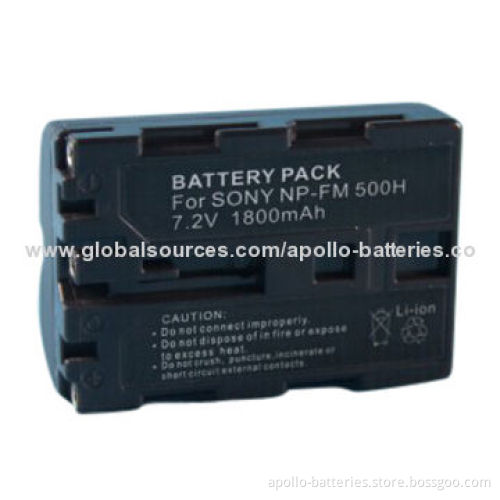 Camera Battery for Sony NP-FM500H, 7.2V/1800mAh, Li-ion